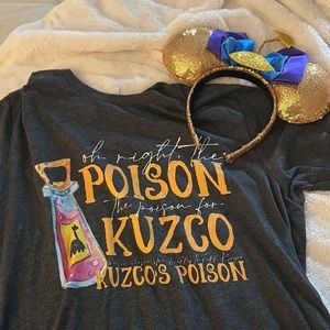 Emperors, New Groove women’s T-shirt and matching Kronk ears